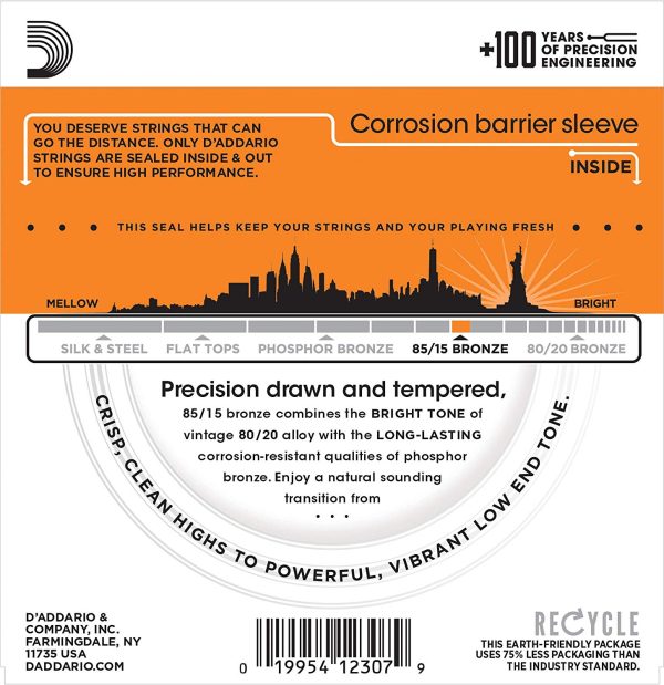 D'Addario EZ900 : Bronze Acoustic Guitar Strings - Image 3